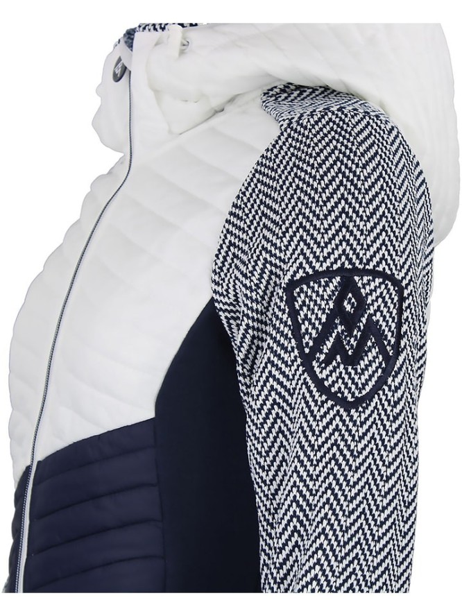 Peak Mountain Kurtka przejściowa w kolorze biało-granatowym rozmiar: S