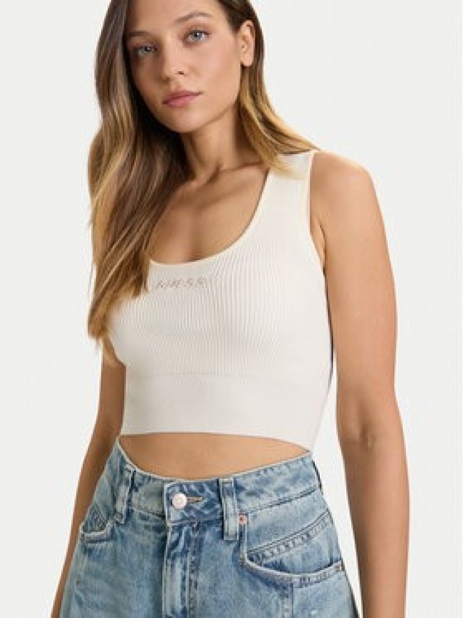 Guess Top V5BP05 Z3JD2 Beżowy Slim Fit