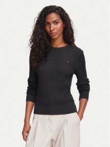 Tommy Hilfiger Sweter WW0WW44993 Szary ciemny Regular Fit