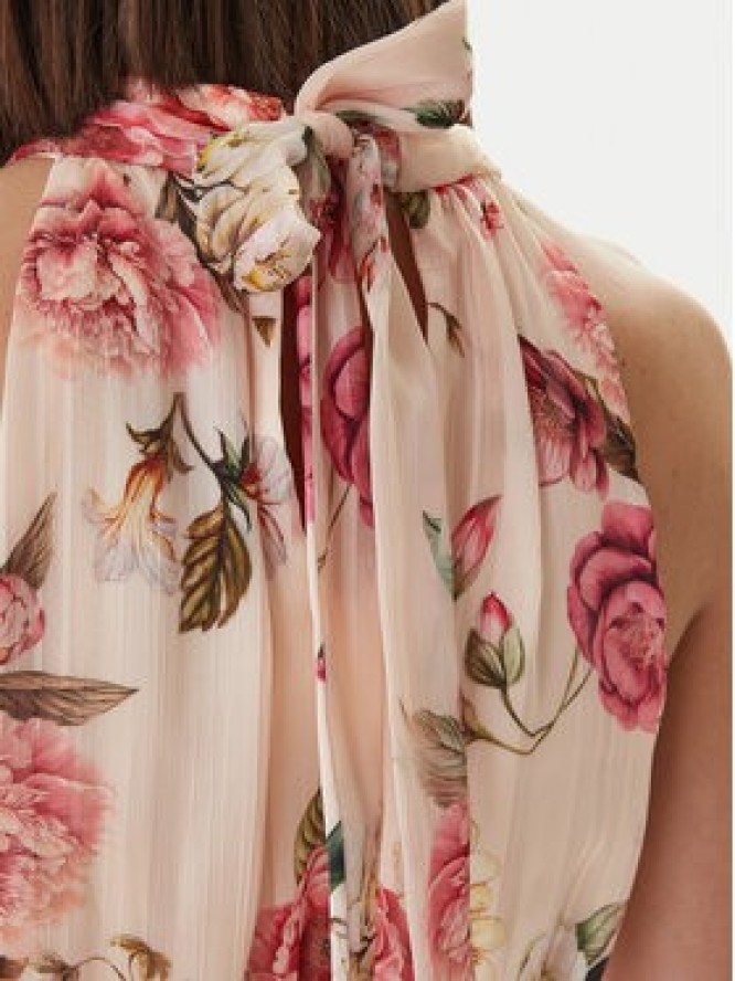 Guess Sukienka koktajlowa W6GKAE W2555 Beżowy Regular Fit