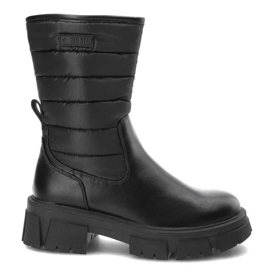 Czarne Kozaki Big Star Modne Wygodne Buty Damskie