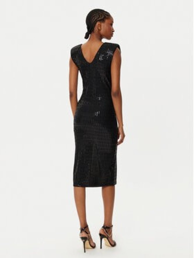 Rinascimento Sukienka koktajlowa CFC0019757002 Czarny Slim Fit