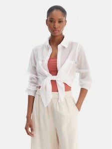 Seafolly Koszula Breeze 55428-TO Biały Regular Fit