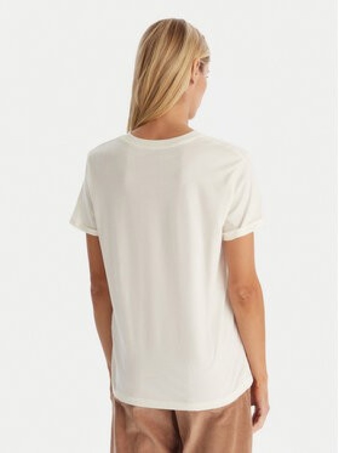 Roxy T-Shirt Oceanregular Poster ERJZT06017 Écru Regular Fit