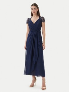 Luisa Spagnoli Sukienka wieczorowa Piolo 543226 Granatowy Regular Fit