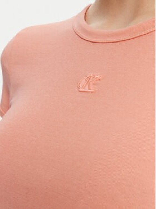 Calvin Klein Jeans Sukienka codzienna LV047B266G Koralowy Slim Fit