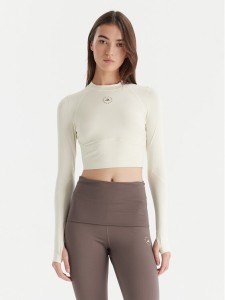 adidas by Stella McCartney Koszulka techniczna Training JM1403 Beżowy Slim Fit