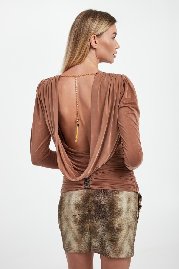 Bluzka damska z marszczeniami ELISABETTA FRANCHI