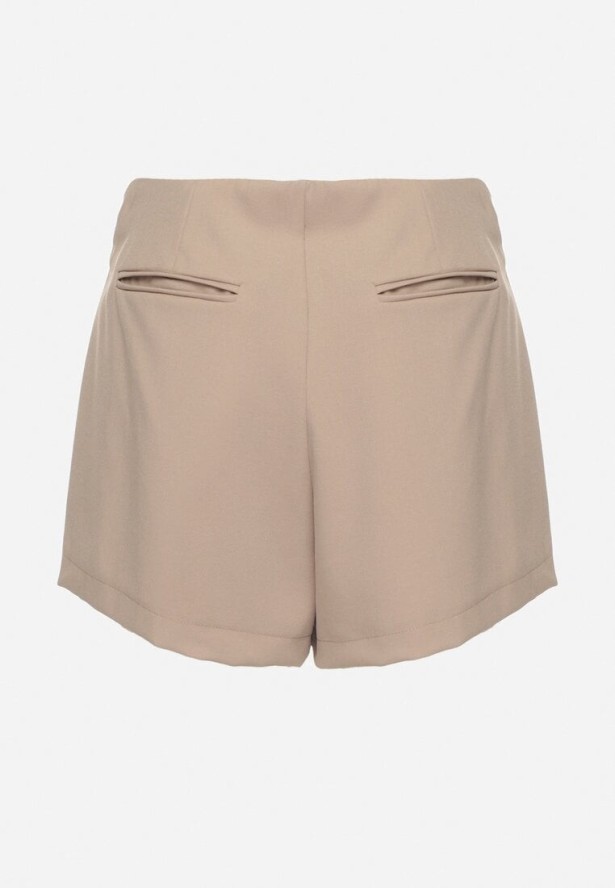 Beżowe Spódnico-Szorty w Klasycznym Stylu Cleviane