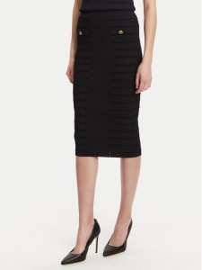 Guess Spódnica ołówkowa W5YD66 Z0130 Czarny Slim Fit