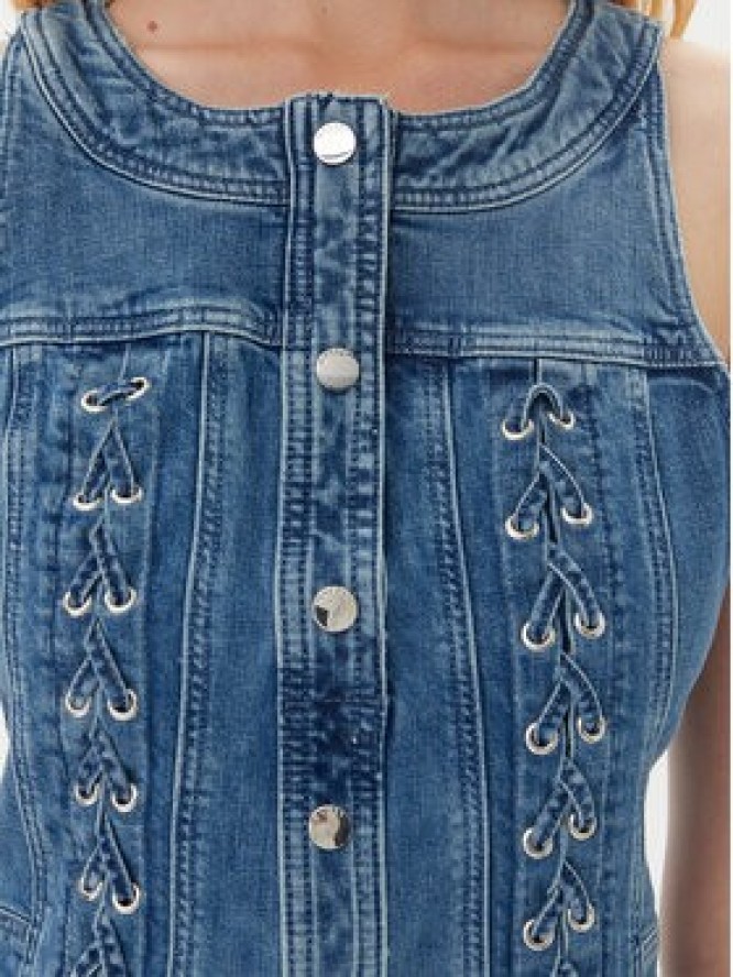 Guess Sukienka 175261 Niebieski Classic Fit