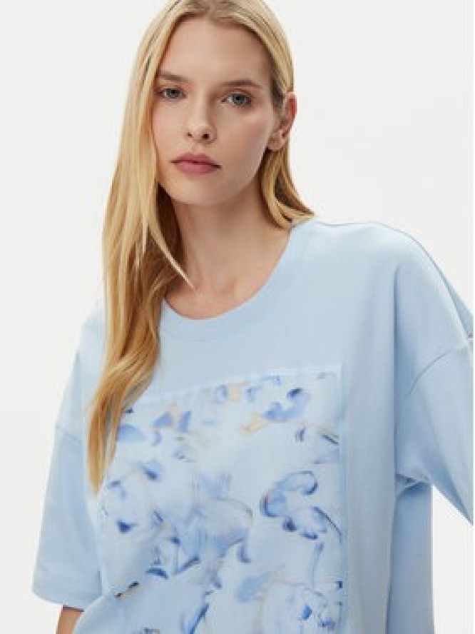 BOSS T-Shirt 50532093 Niebieski Relaxed Fit