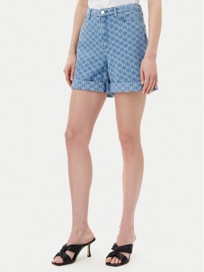 KARL LAGERFELD Szorty jeansowe A2W10111 Niebieski Regular Fit