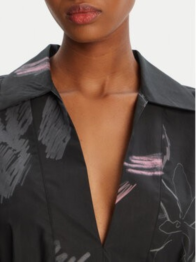 Desigual Sukienka codzienna Pisos 25WWVW06 Czarny Regular Fit