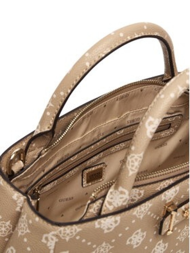 Guess Torebka Carrie Logo HWGP98 98060 Beżowy