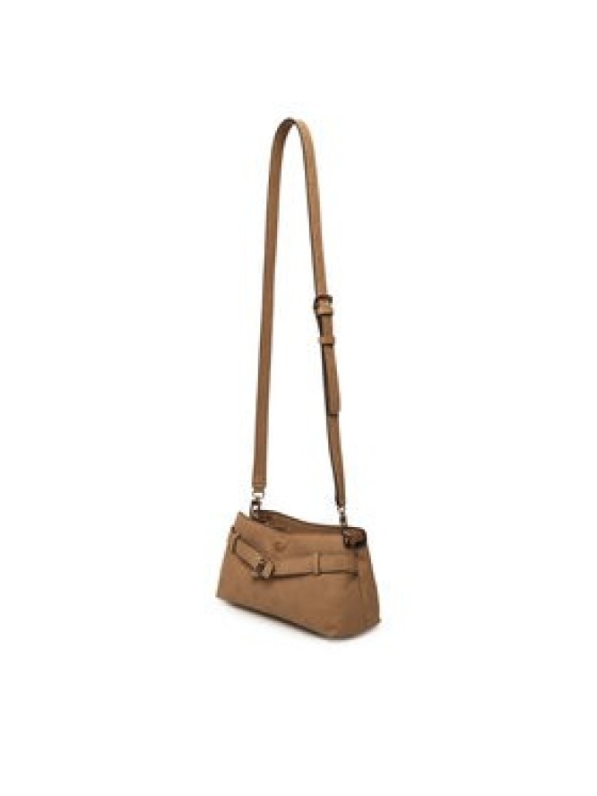 Guess Torebka Ella Logo Mini HWPD97 46730 Beżowy ciemny