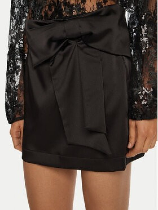 Kontatto Spódnica mini AI2025 Czarny Regular Fit