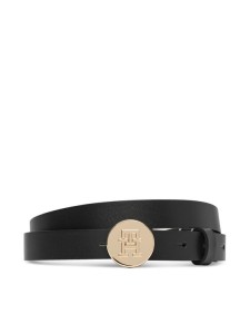 Tommy Hilfiger Pasek Th Penny 2.0 AW0AW19295 Czarny