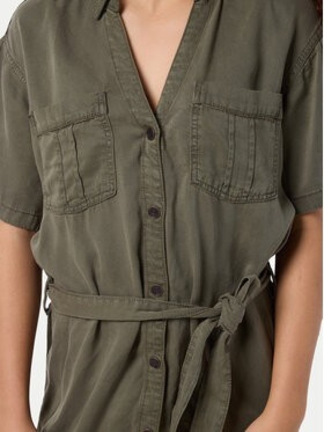 Noisy May Sukienka koszulowa Nera 27033063 Zielony Relaxed Fit