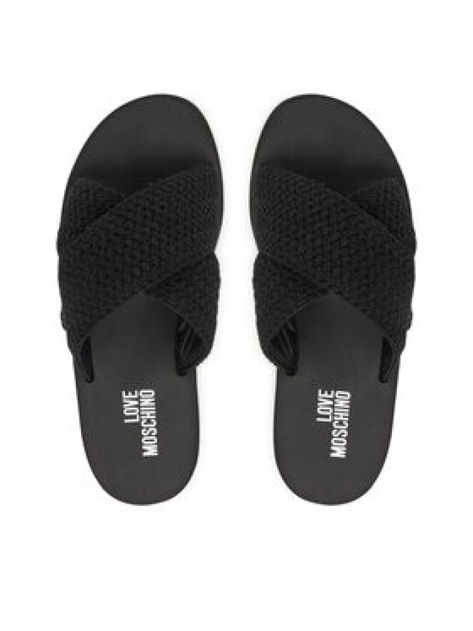 LOVE MOSCHINO Klapki JA28324G0OJQC000 Czarny