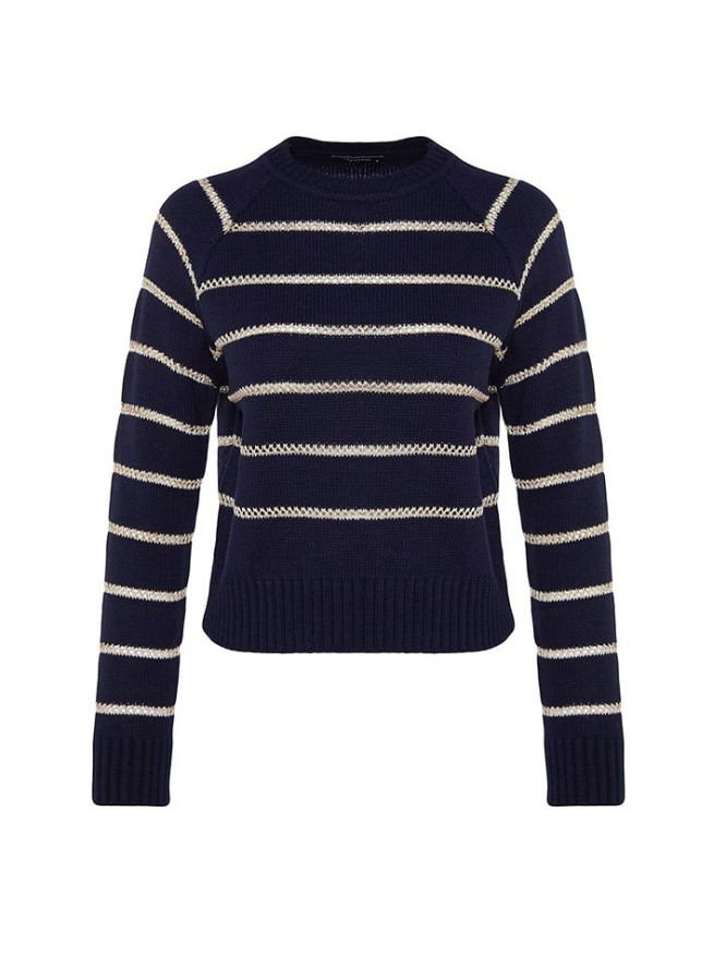 trendyol Sweter w kolorze granatowo-beżowym rozmiar: M