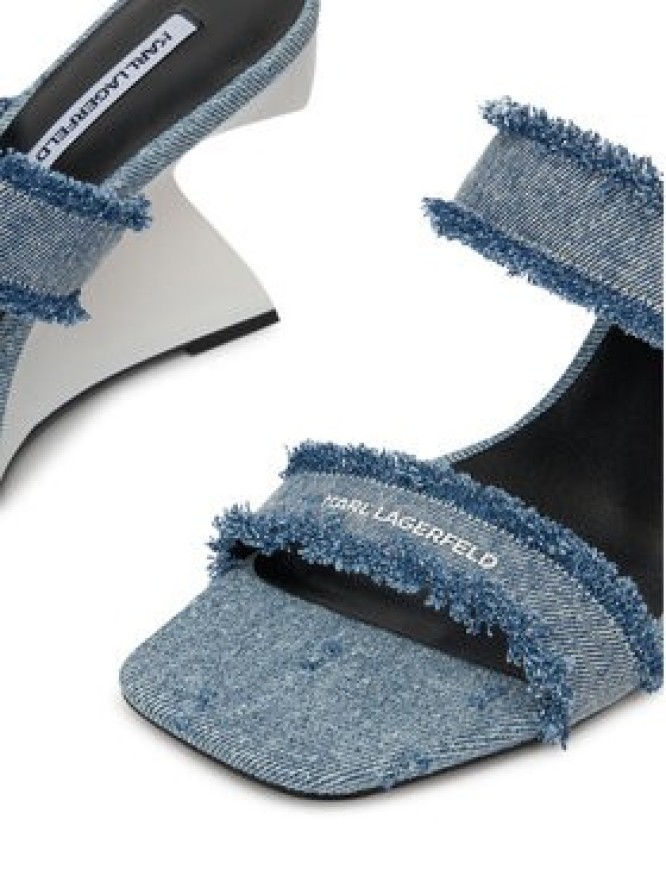 KARL LAGERFELD Klapki Waverly KL34611D Niebieski