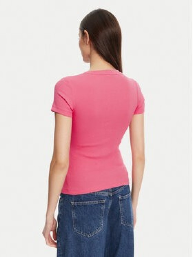 Guess Jeans T-Shirt W5YP37 KA0H1 Różowy Slim Fit