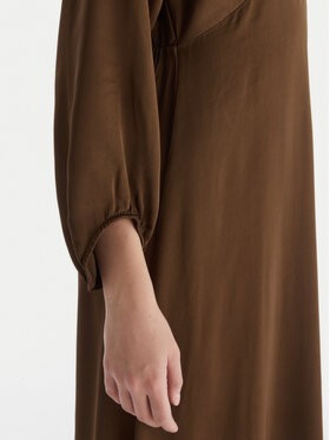 ViCOLO Sukienka koktajlowa TF0250 Brązowy Regular Fit