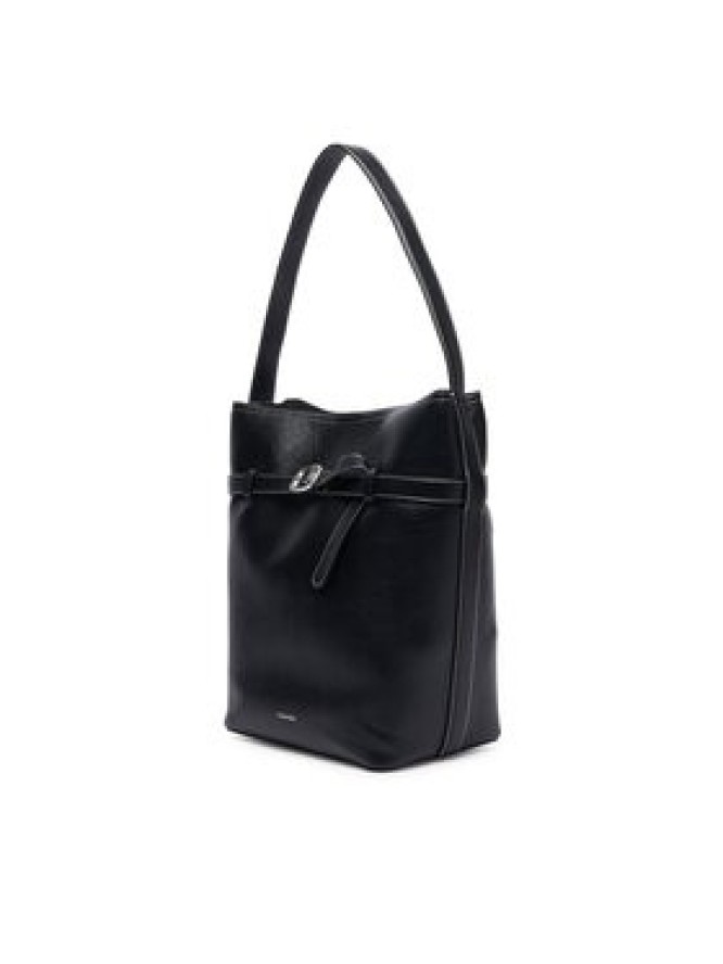 Calvin Klein Torebka Buckle Medium Bucket LV04F3551G Czarny