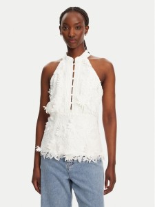 Bardot Bluzka Remy Sleeveless 59846TB Biały Regular Fit