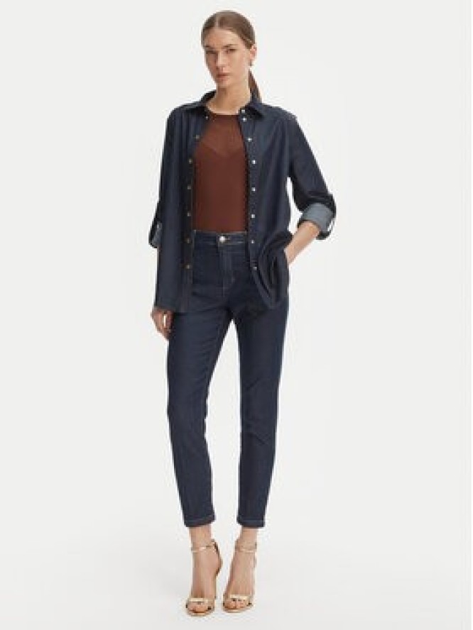 Rinascimento Jeansy CFC0127958003 Granatowy Slim Fit