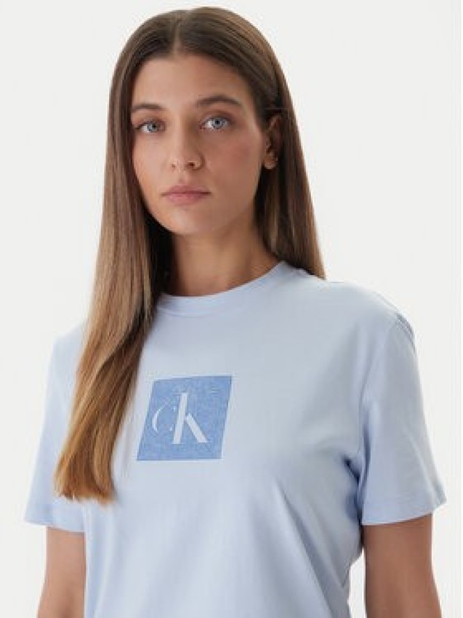 Calvin Klein Jeans T-Shirt LV047F819G Niebieski Classic Fit