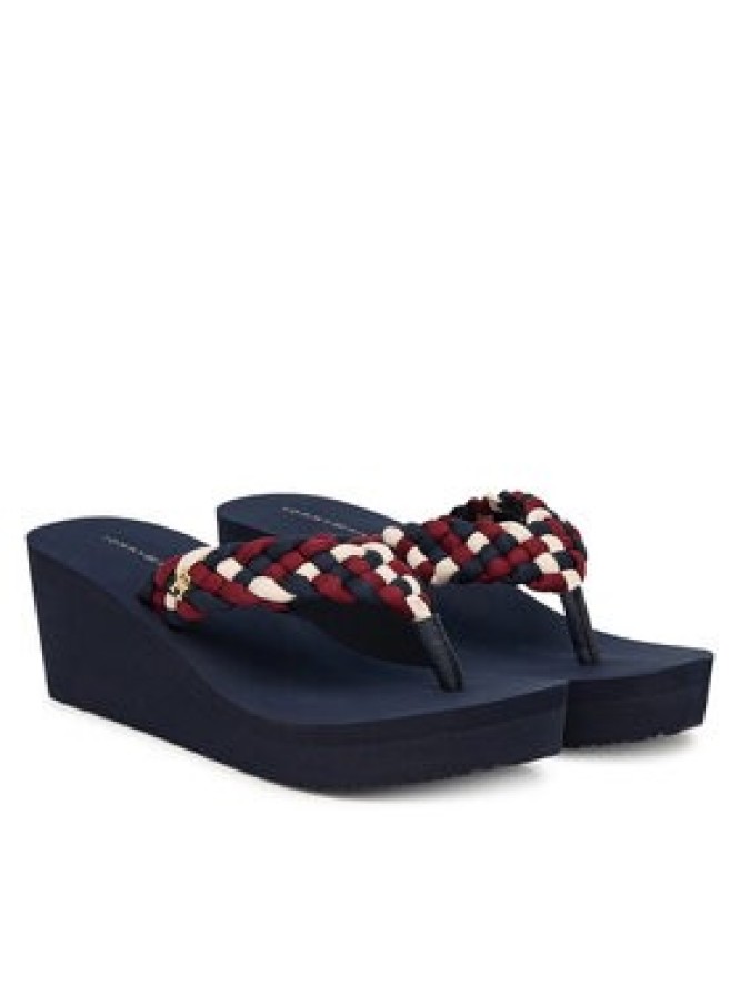 Tommy Hilfiger Japonki Th Wedge Braided Summer Sandal FW0FW09198 Kolorowy