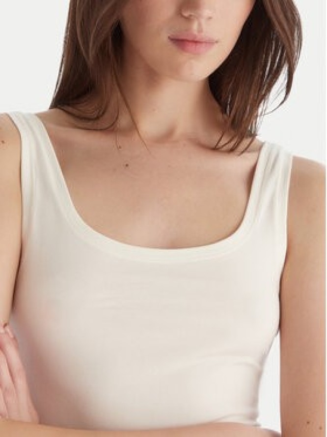 Hunkemöller Top Singlet 302723 Biały Slim Fit