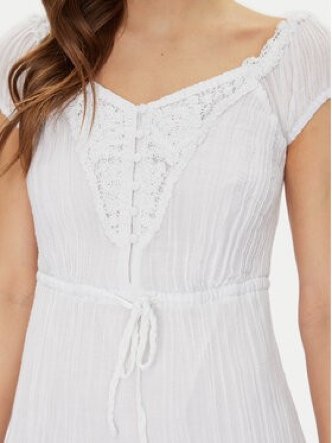Guess Sukienka letnia W5GK0A WE340 Biały Regular Fit