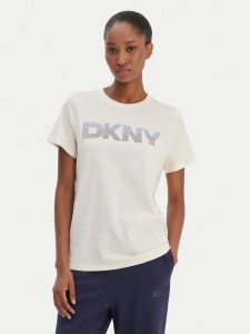 DKNY Sport T-Shirt DP6T1557 Écru Relaxed Fit