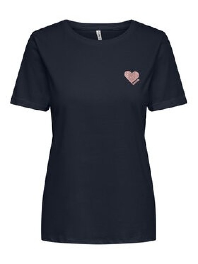 ONLY T-Shirt Kita 15244714 Granatowy Regular Fit