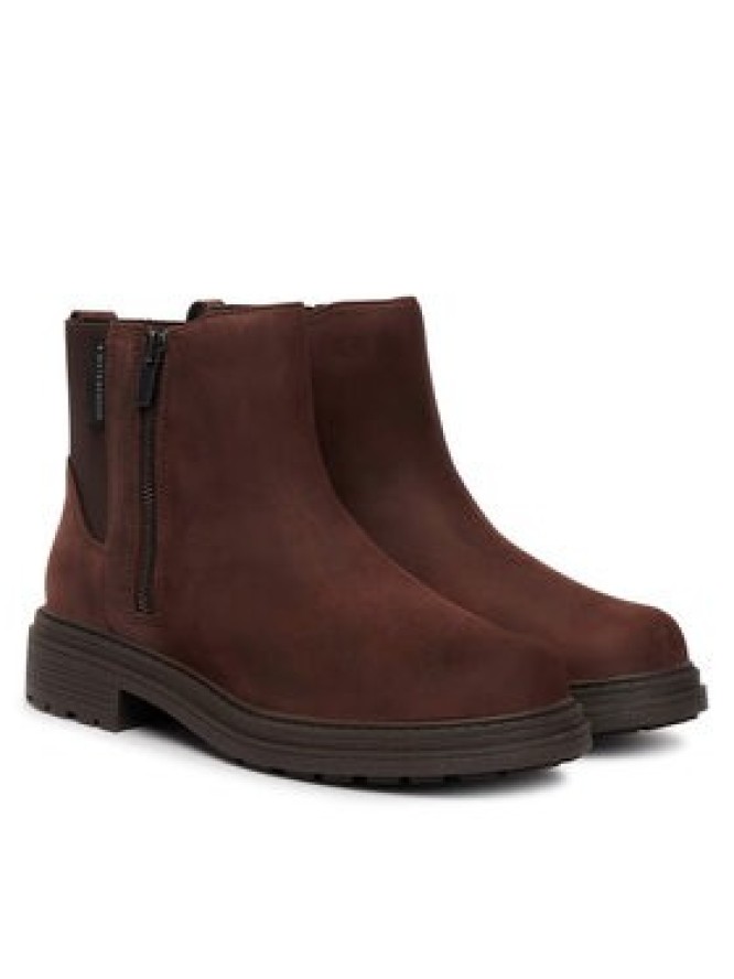 Clarks Botki Orinoco 3 zip Wp 26327123 Brązowy ciemny