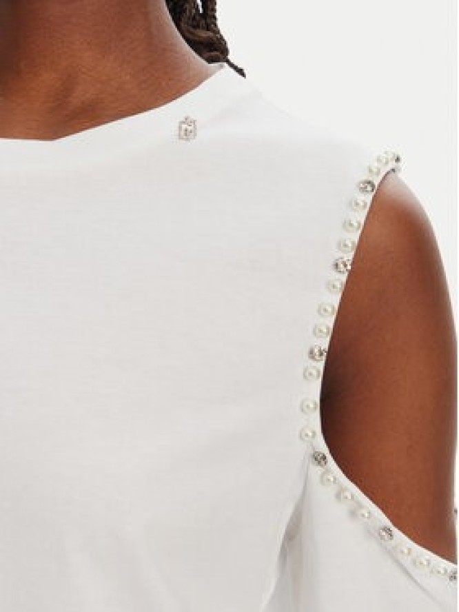 Liu Jo Bluzka WA5183 JS923 11110 Biały Regular Fit