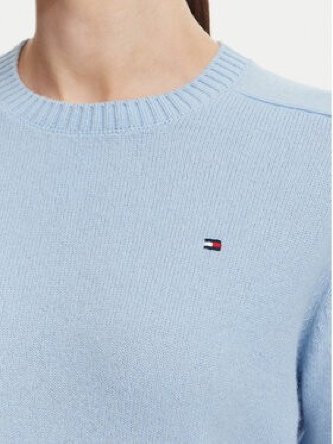 Tommy Hilfiger Sweter WW0WW51432 Niebieski jasny Regular Fit