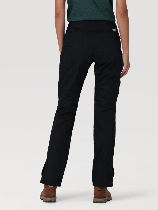 WRANGLER REINFORCED SOFTSHELL PANT DAMSKIE SPODNIE MATERIAŁOWE BLACK WC2GAW100 112324386