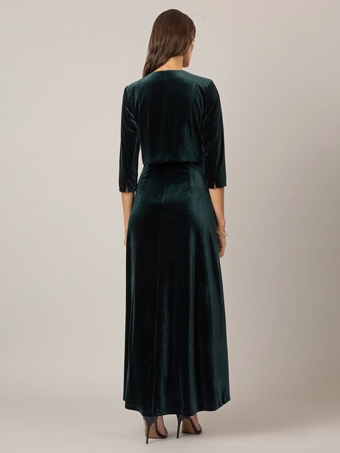 APART Aksamitne bolerko w kolorze ciemnozielonym rozmiar: 40