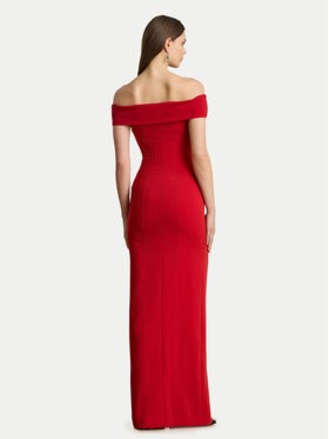 LAUREN RALPH LAUREN Sukienka wieczorowa 253982109004 Czerwony Slim Fit