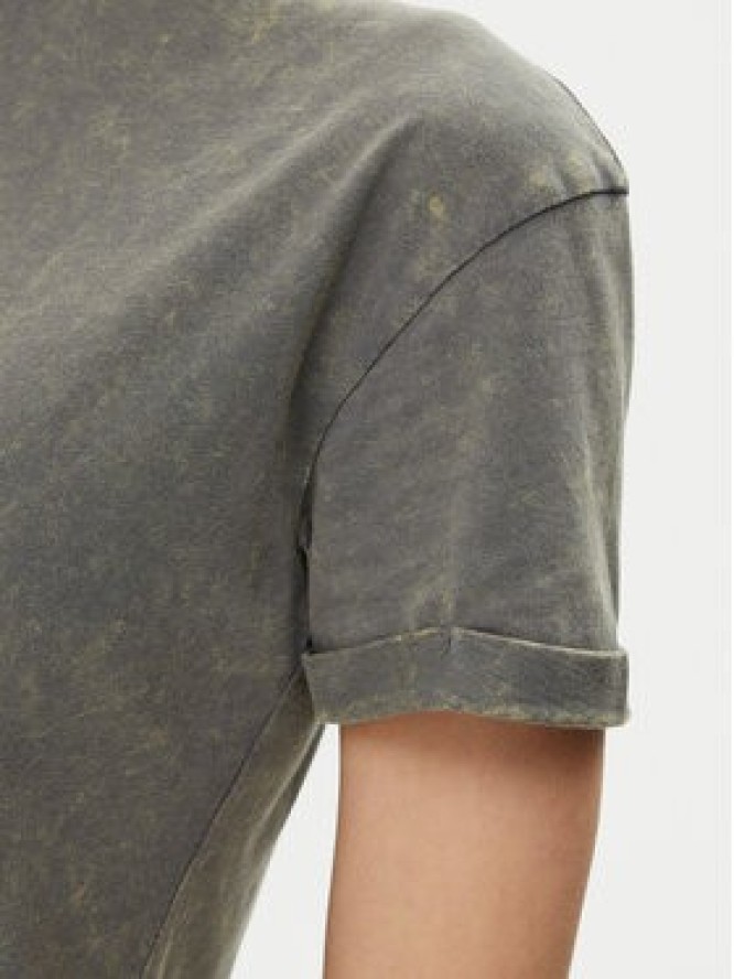 Noisy May T-Shirt Brandy 27033185 Szary Slim Fit