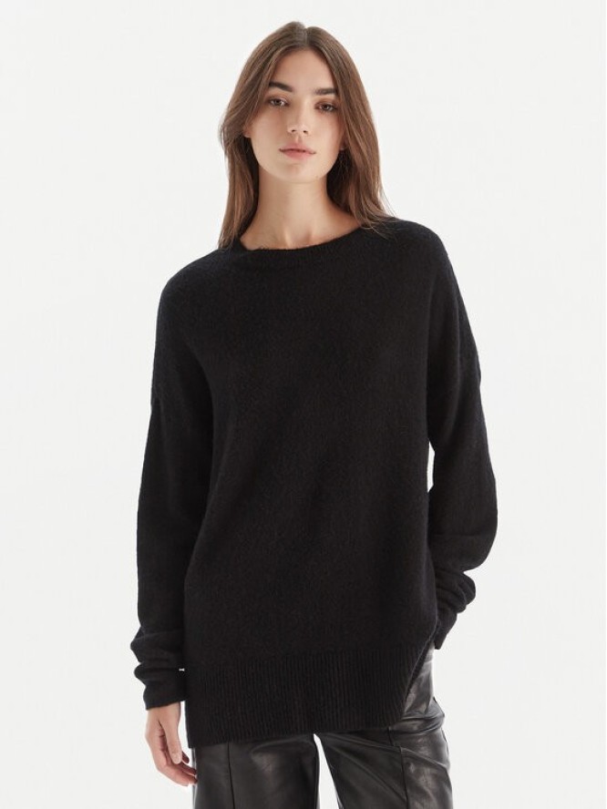 Patrizia Pepe Sweter 2K0326 K293 Czarny Regular Fit