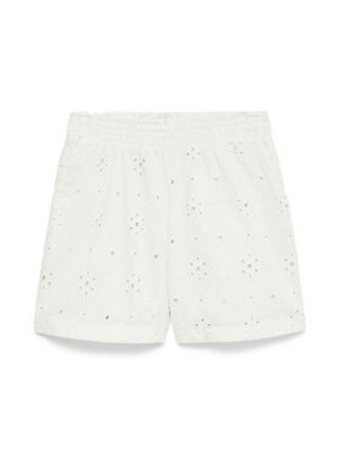Vero Moda Szorty materiałowe Eliza 10346709 Biały Regular Fit