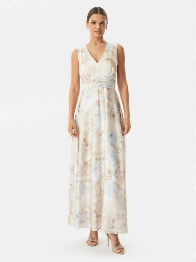 Rinascimento Sukienka wieczorowa CFC0128025003 Beżowy jasny Regular Fit