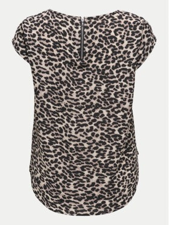 ONLY Bluzka Vic 15161116 Brązowy Regular Fit