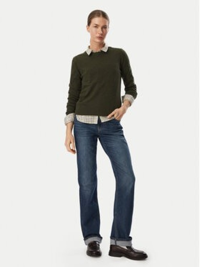 Barbour Sweter Pendle LKN1075OL75 Zielony ciemny Regular Fit