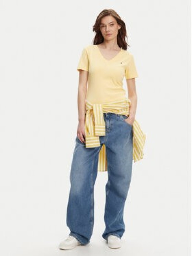 Tommy Hilfiger T-Shirt New Cody WW0WW40584 Żółty Slim Fit